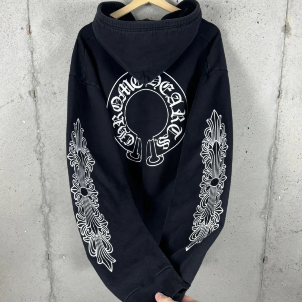Chrome Hearts “Horse Shoe” Large Pullover Hoodie Inspired Piece